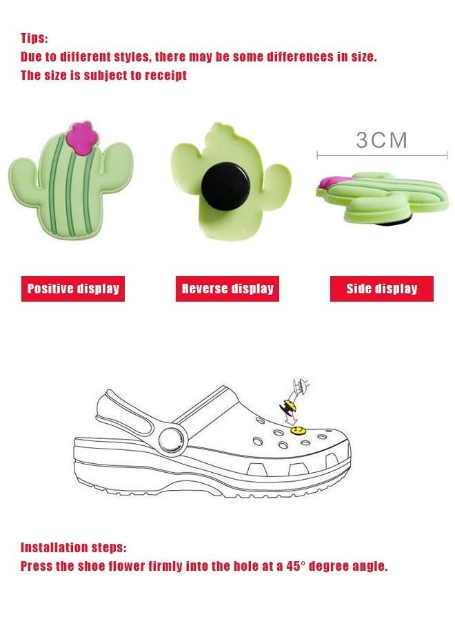 Shoe Decoration Charms, 100 Pcs Assorted Different Shoe Charm for Crocs Charm for Hole Hole Shoe Buckle Party Favors ​Mini Charm Bracelet Wristband Decoration for Men Women Kid - Image 3